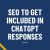 Best SEO strategies to get included in ChatGPT results